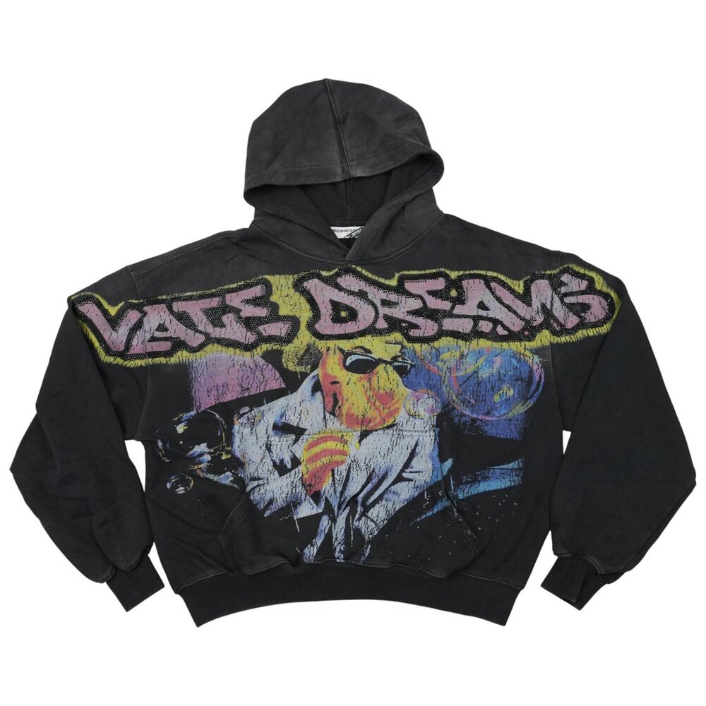 Vale Forever Camel Bling Big Pullover Hoodie Vintage Black